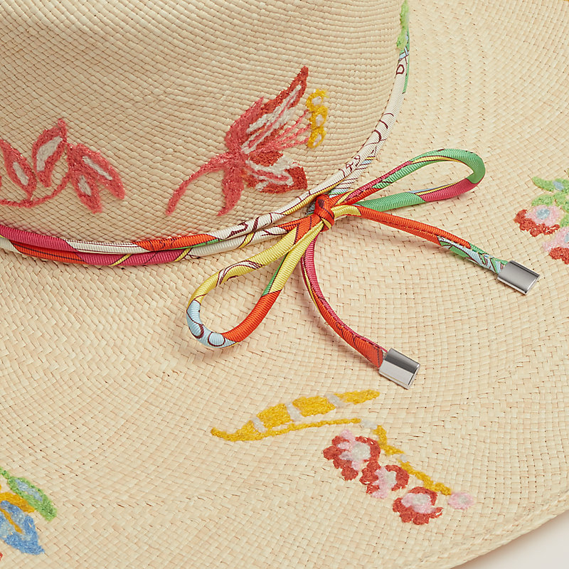 【HERMES】Eglantine Bloom ハット 華やかさ、頭上に。》HERMES Eglantine Bloom ハット